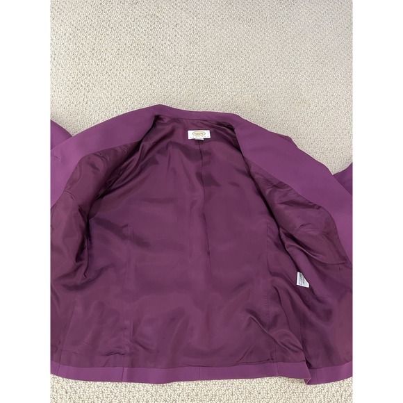 TALBOTS women purple 2- piece skirt suits size 12 - Picture 9 of 16